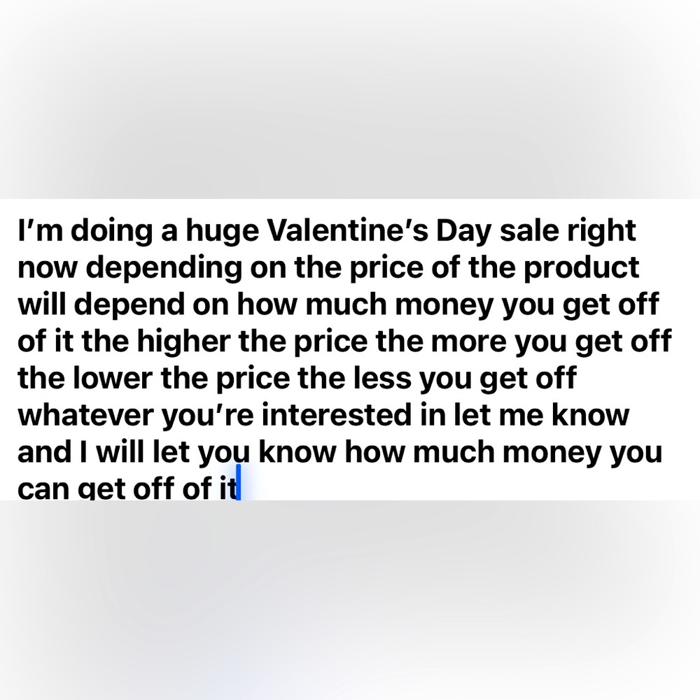 HUGE VALENTINES DAY SALE